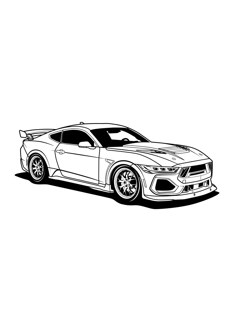 Kolorowanka bmw – format A4 PDF