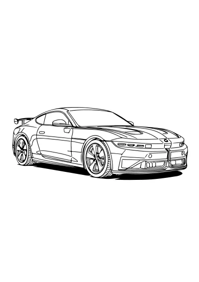 Pokoloruj bmw – darmowy szablon PDF