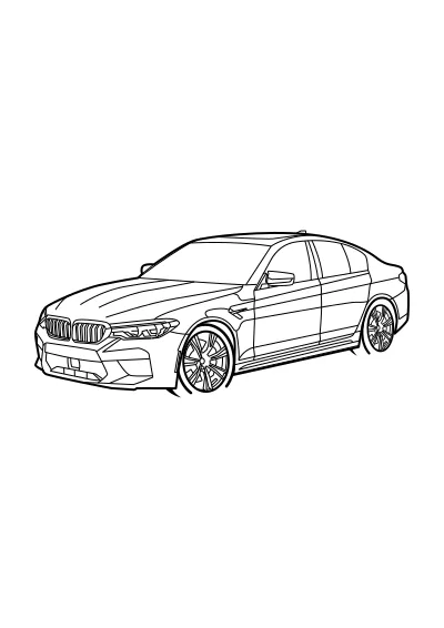 Kolorowanki do druku bmw