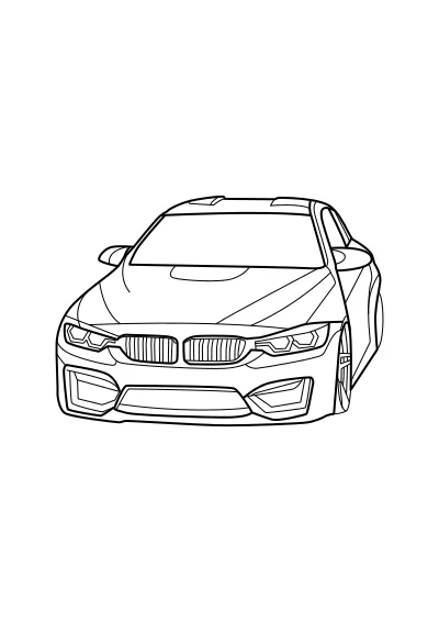 bmw – pobierz i wydrukuj kolorowankę