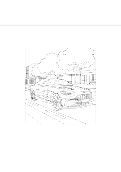 Kolorowanka bmw – format A4 PDF