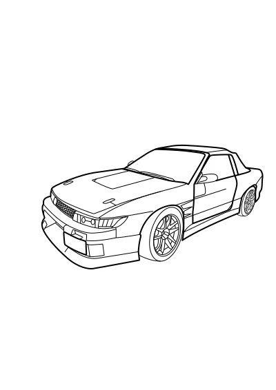 Darmowa kolorowanka bmw do druku PDF