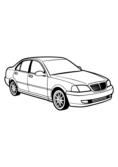 Malowanka bmw do druku A4