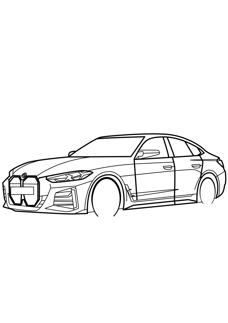 kolorowanka do druku bmw PDF