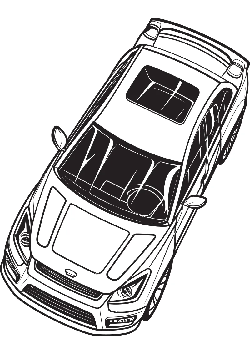 Darmowa kolorowanka bmw do druku PDF