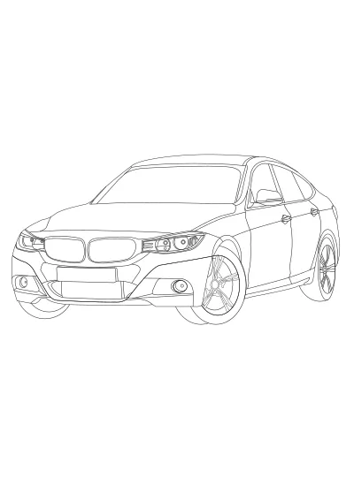 kolorowanki bmw do druku