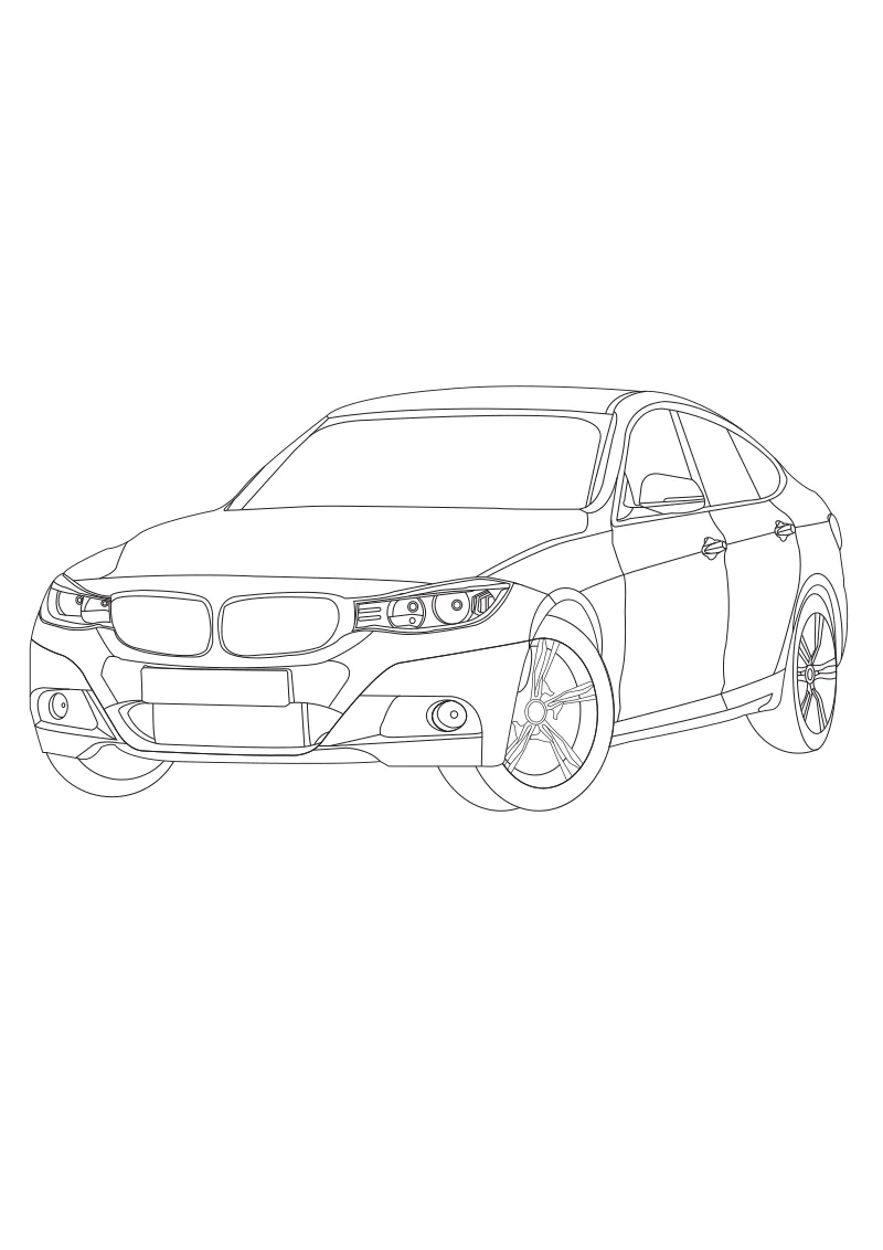 bmw – pobierz i wydrukuj kolorowankę