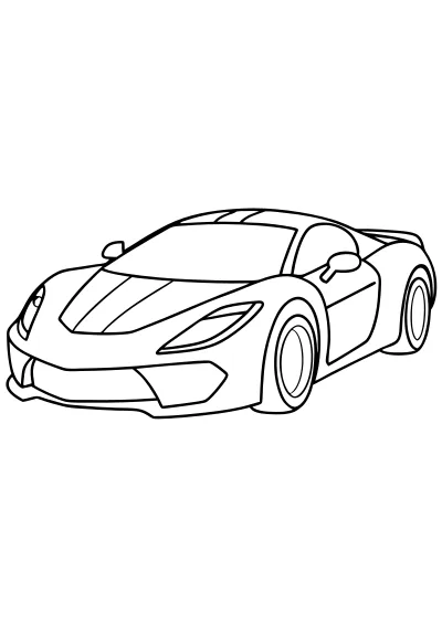 Pokoloruj bugattii – darmowy szablon PDF
