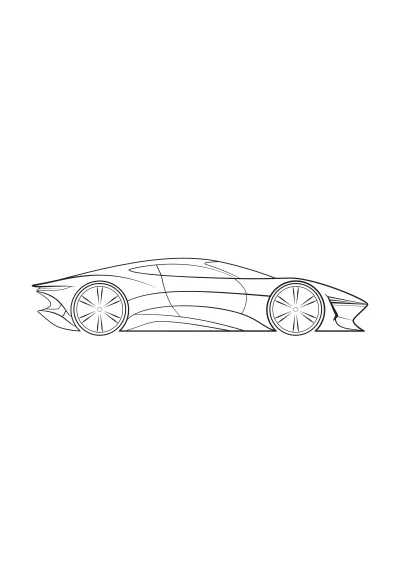 Kolorowanka bugattii – format A4 PDF