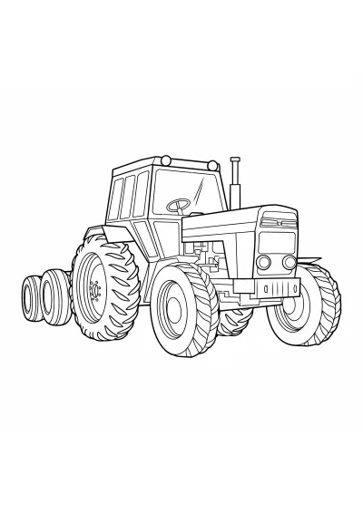 Pokoloruj ciagniki – darmowy szablon PDF