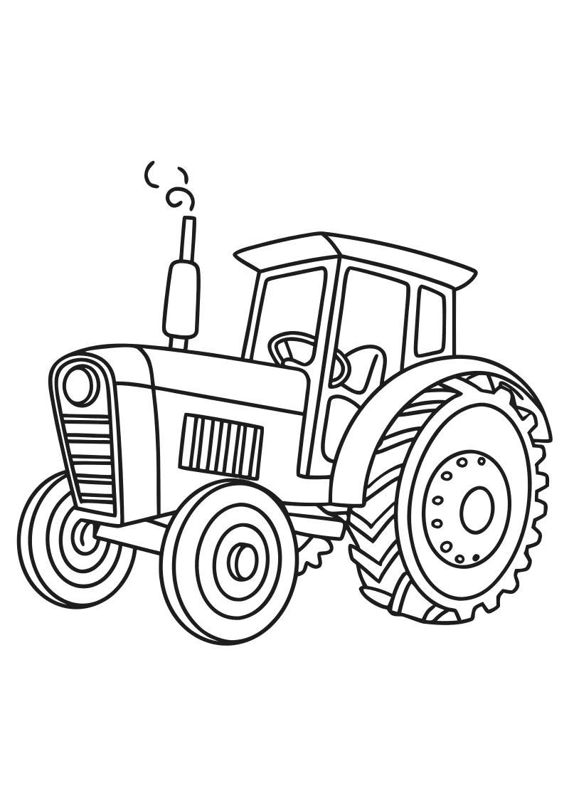 Darmowa kolorowanka ciagniki do druku PDF