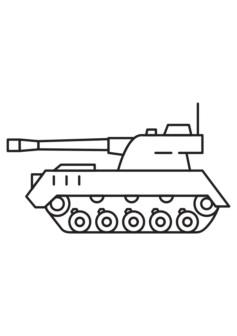 Kolorowanka czolgi