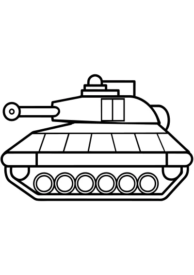 Kolorowanka czolgi – format A4 PDF