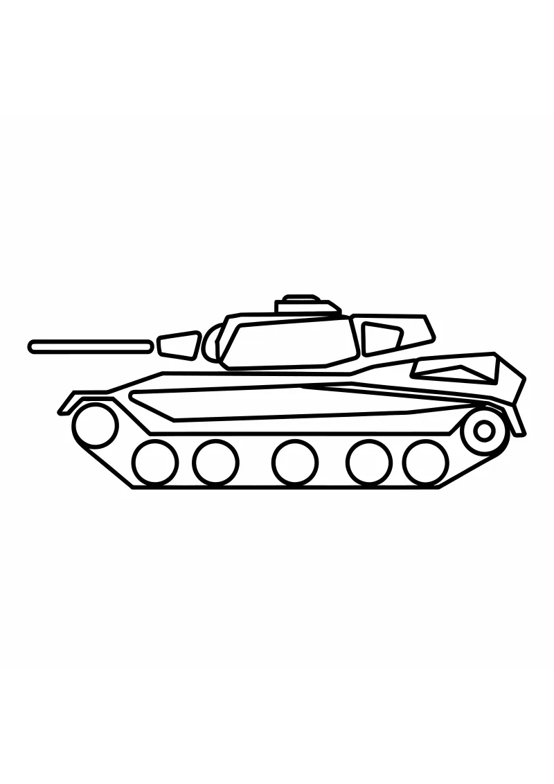 Darmowa kolorowanka czolgi do druku PDF