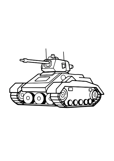 Darmowa kolorowanka czolgi do druku PDF