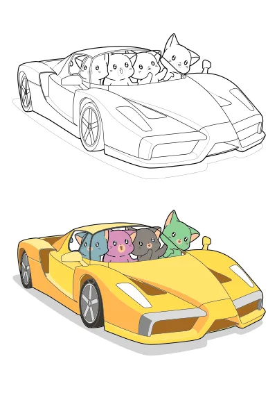 Kolorowanka lamborghini