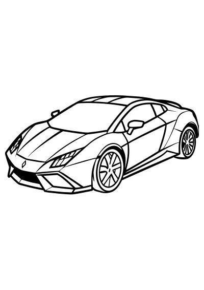 lamborghini kolorowanka dla dzieci