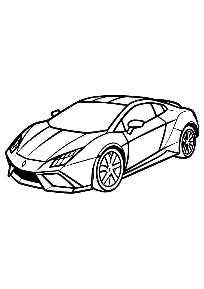 lamborghini kolorowanka dla dzieci