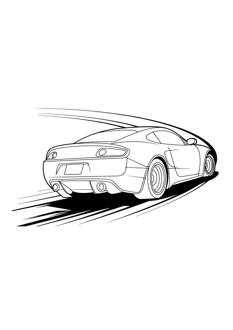 Kolorowanka lamborghini – format A4 PDF
