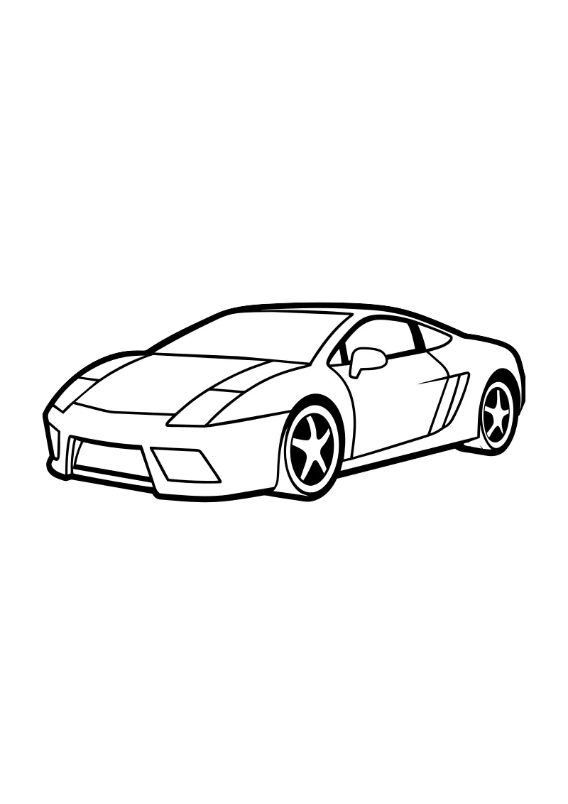Darmowa kolorowanka lamborghini do druku PDF