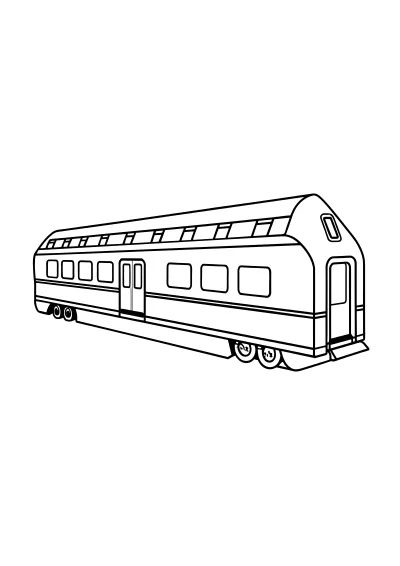 Kolorowanka pociagi – format A4 PDF