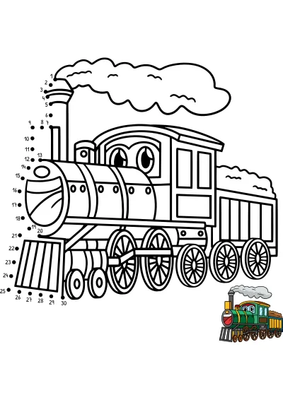 Darmowa kolorowanka pociagi do druku PDF