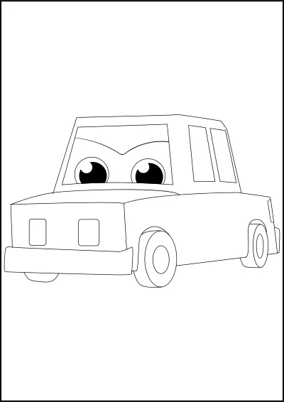 samochody kolorowanki dla dzieci