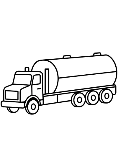 kolorowanka do druku tir PDF