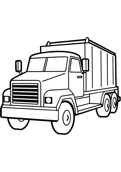 Kolorowanka tir – format A4 PDF