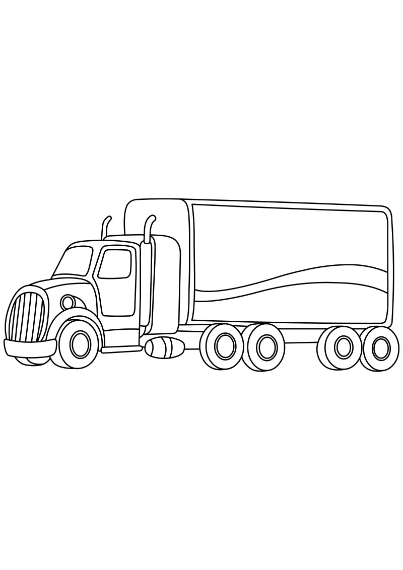 tir – pobierz i wydrukuj kolorowankę