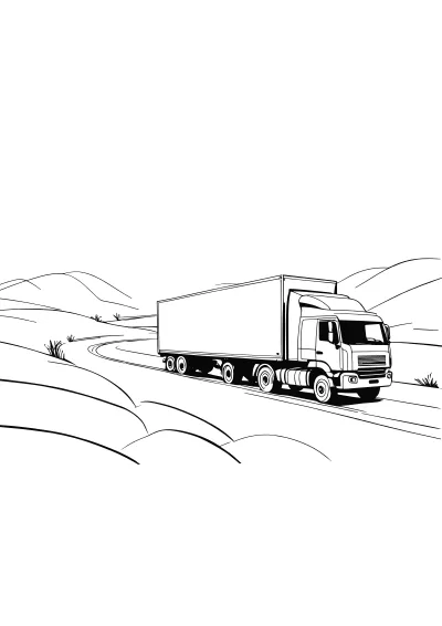 Malowanka tir do druku A4