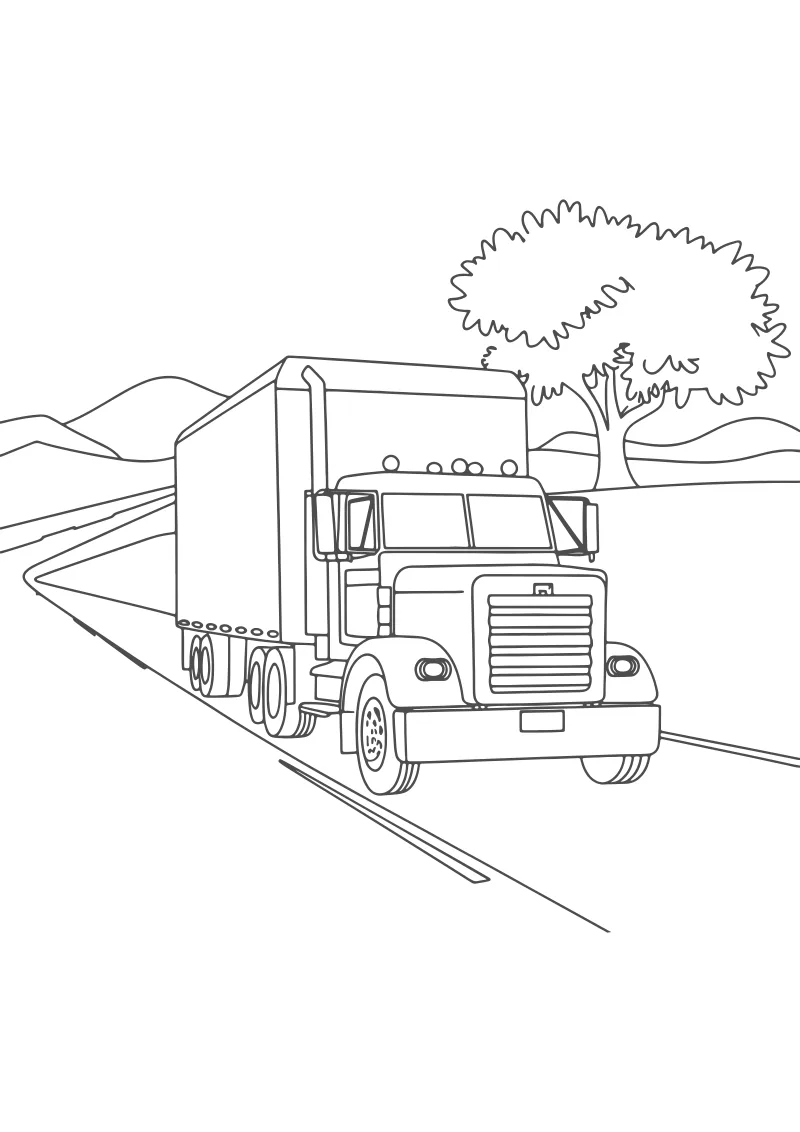 Kolorowanka tir