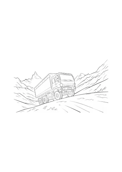 Kolorowanki do druku tir