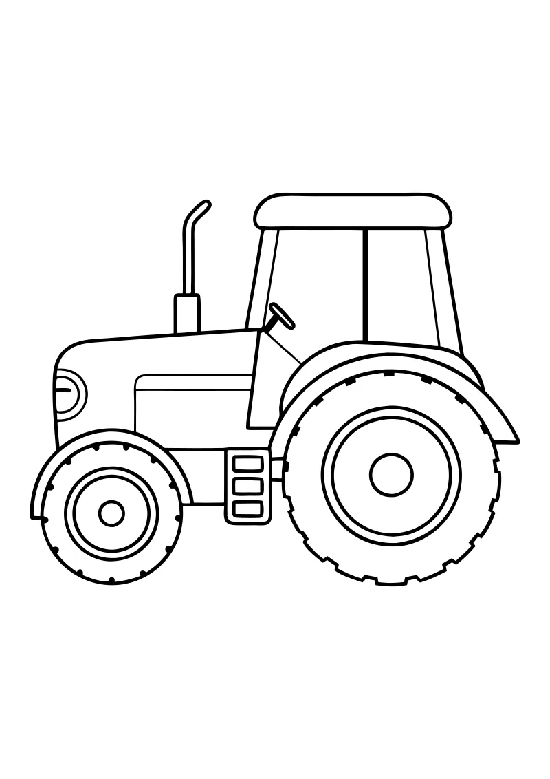 kolorowanka do druku traktory PDF