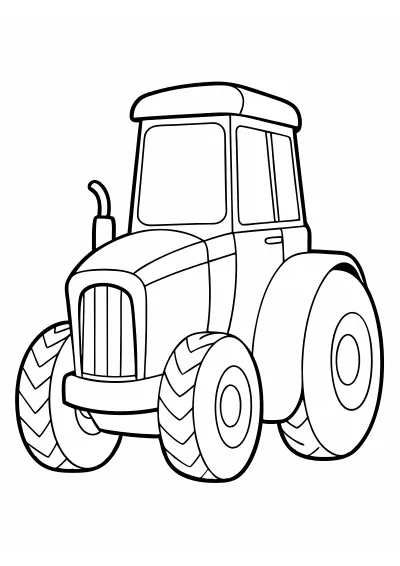 Kolorowanka traktory – format A4 PDF