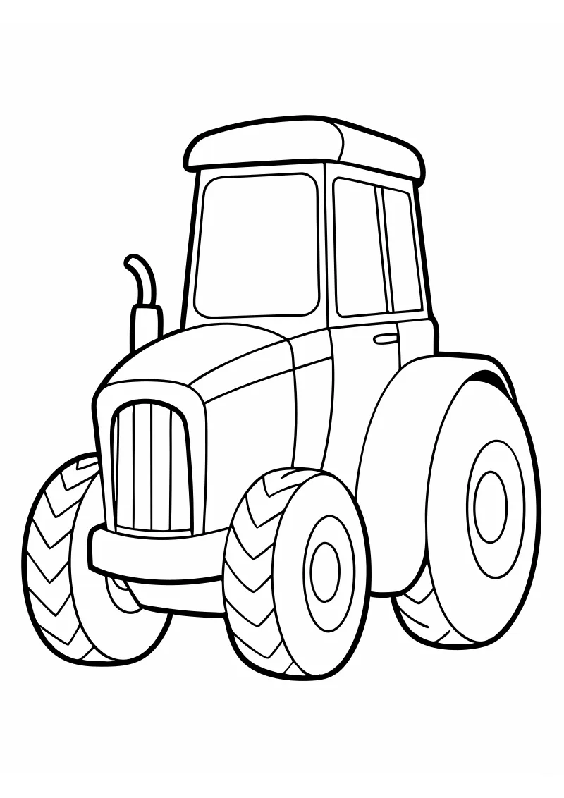 Kolorowanka traktory – format A4 PDF