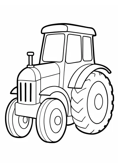 Pokoloruj traktory – darmowy szablon PDF