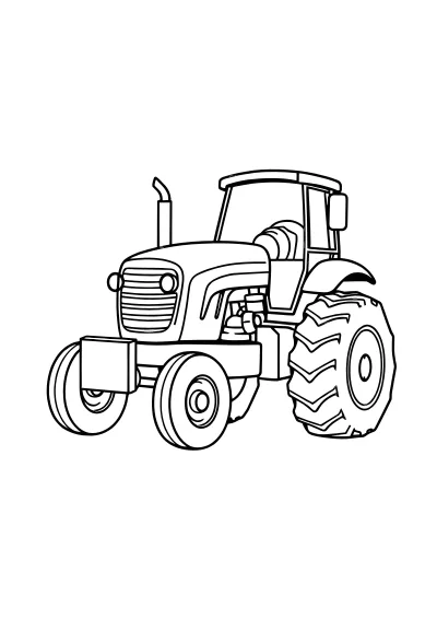 Darmowa kolorowanka traktory do druku PDF