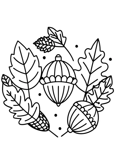 jesien – pobierz i wydrukuj kolorowankę