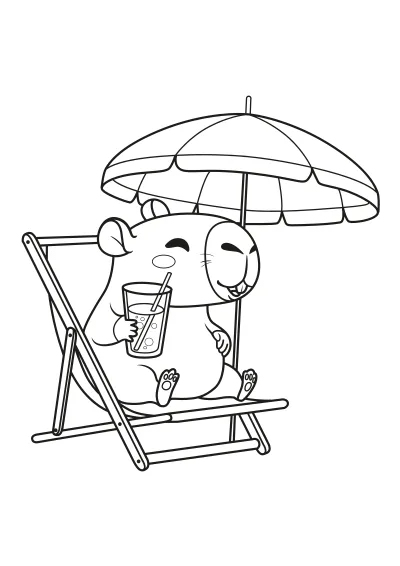 Prosta kolorowanka lato do kolorowania