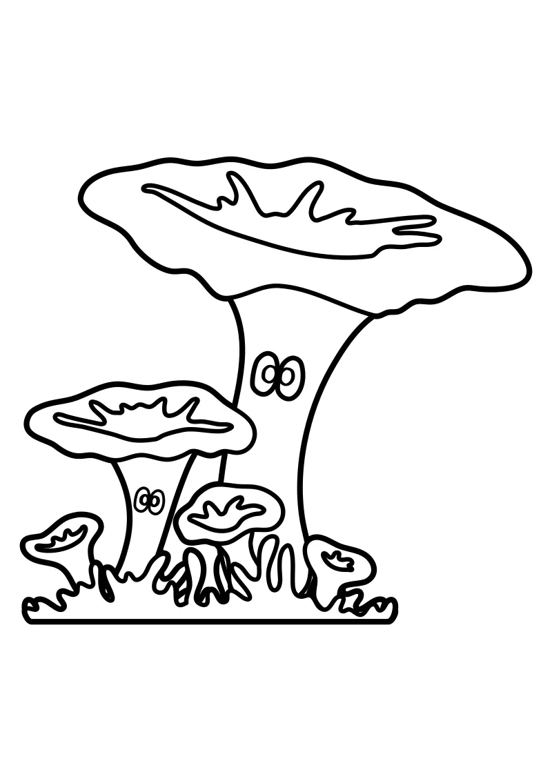 Kolorowanki grzyby