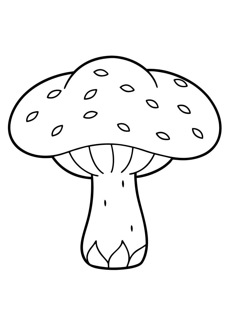 grzyby kolorowanki dla dzieci
