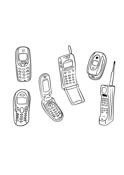 Kolorowanka telefon