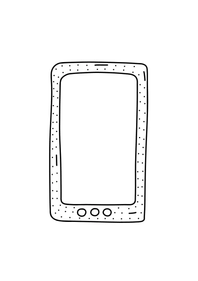 Kolorowanka z telefon do pobrania