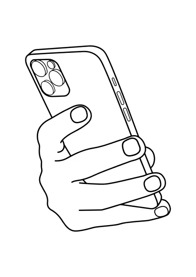 Pokoloruj telefon – darmowy szablon PDF