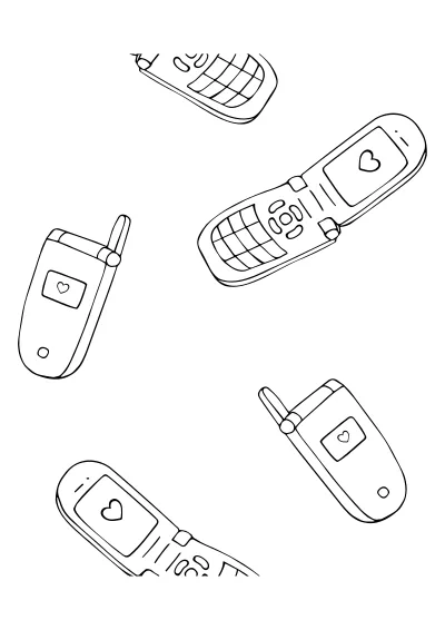 Kolorowanka telefon