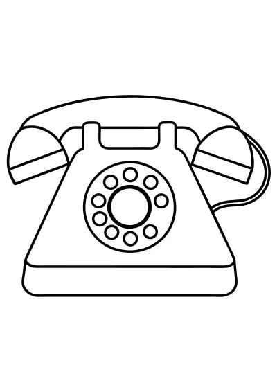 telefon kolorowanki dla dzieci