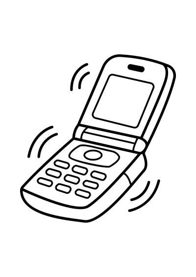 telefon – pobierz i wydrukuj kolorowankę