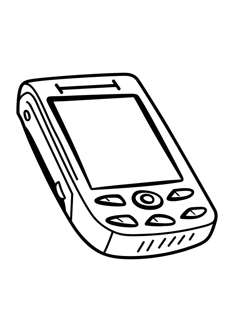 Kolorowanka z telefon do pobrania