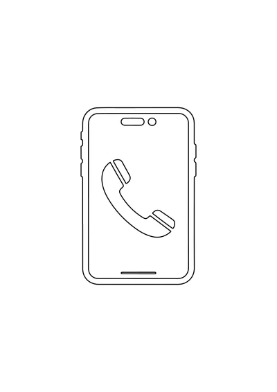 Kolorowanka telefon – format A4 PDF
